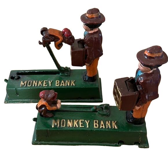 1920s Vintage Monkey Bank - Picture 4 of 4